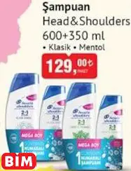 HEAD&SHOULDERS ŞAMPUAN HEAD&SHOULDERS ŞAMPUAN